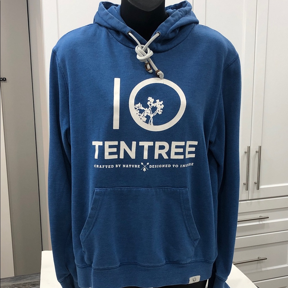 🌿 tentree Women’s Hoodie – Vibrant Blue – Size Medium